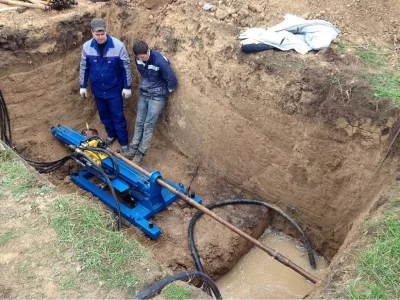 Прокладка с проколом грунта прокол грунта